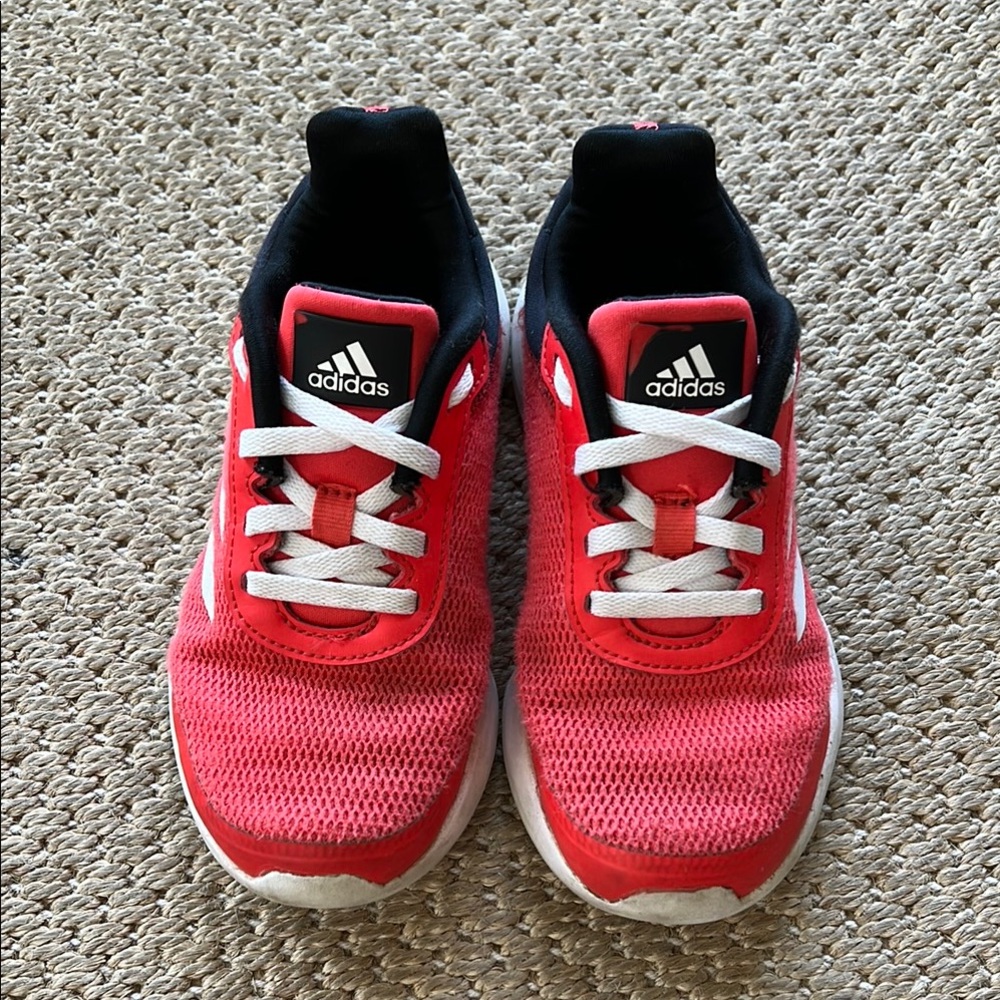 Adidas Red and Black Sneakers Breathable Mesh Low-Top